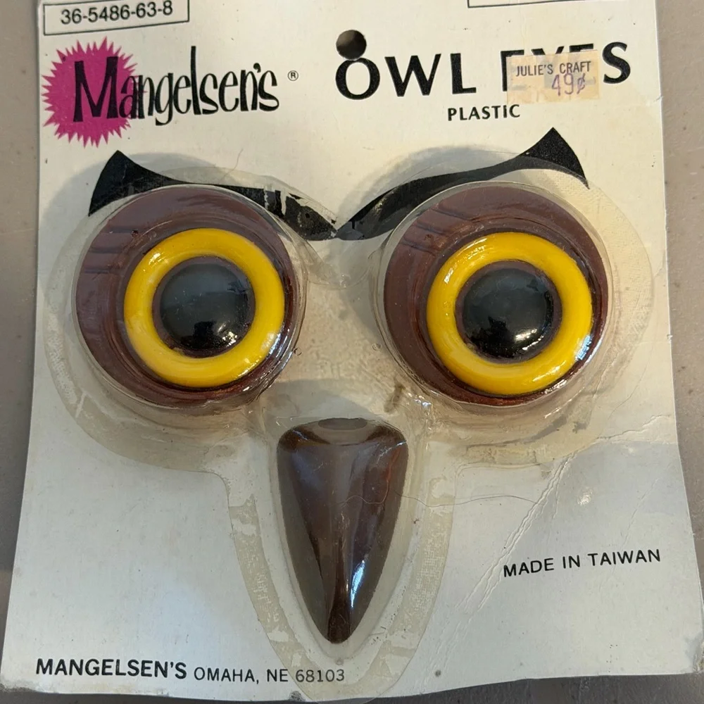 Vintage Owl Eyes Craft Supplies - Picture 2 of 7